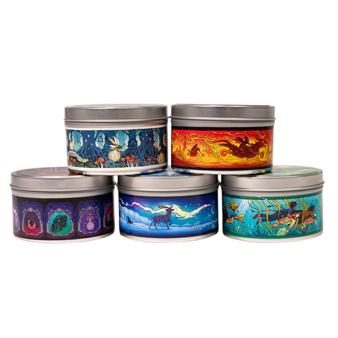 NaddPod Scented Candle Set featuring 5 candles