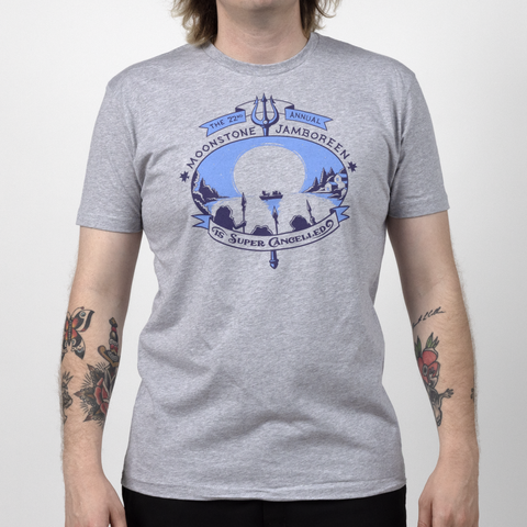 Male model in grey Jamboreen Tee