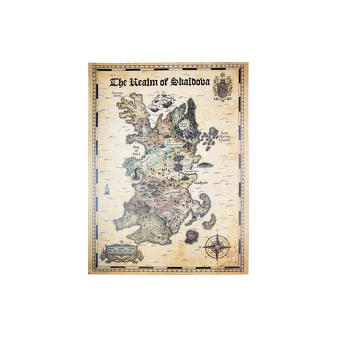 The Realm of Skaldova Map poster