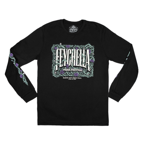 Long sleeve Feychella black tee