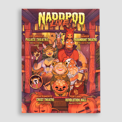 NADDPOD Live poster with Los Angeles Denver Sacramento and portland tour dates