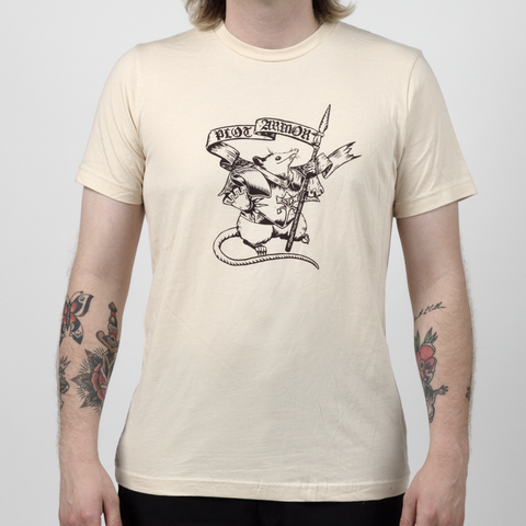 Male model in Plot Armor Tee
