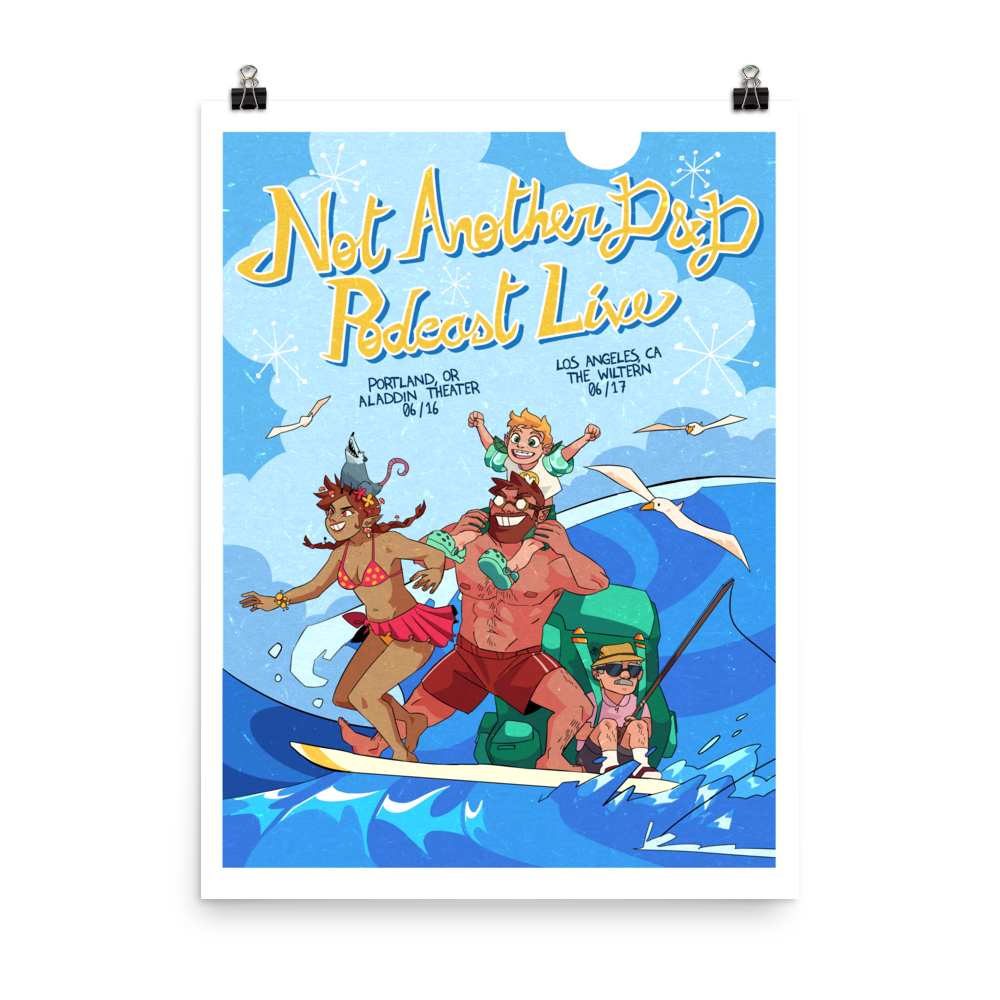 Portland/LA 2022 Tour Poster – Not Another D&D Podcast