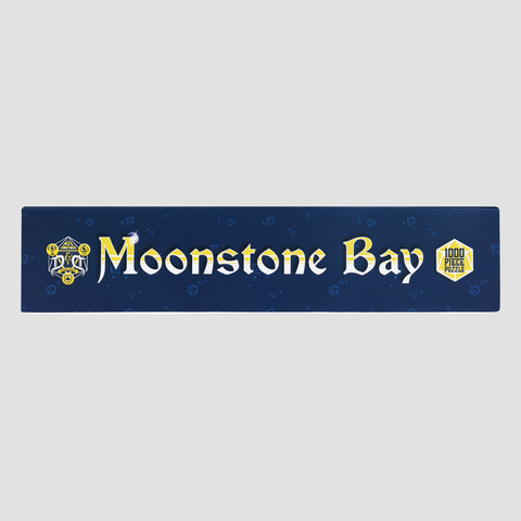 side view of Moonstone Bay Puzzle showing NADDPOD logo