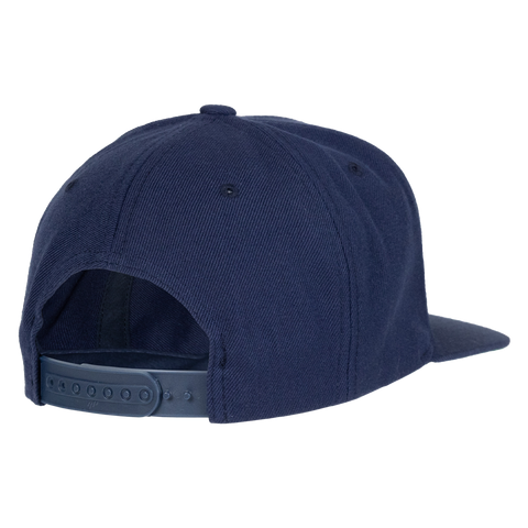 rear view of navy hat