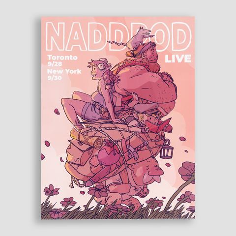 NADDPOD LIVE Poster with Toronto and New york tour dates