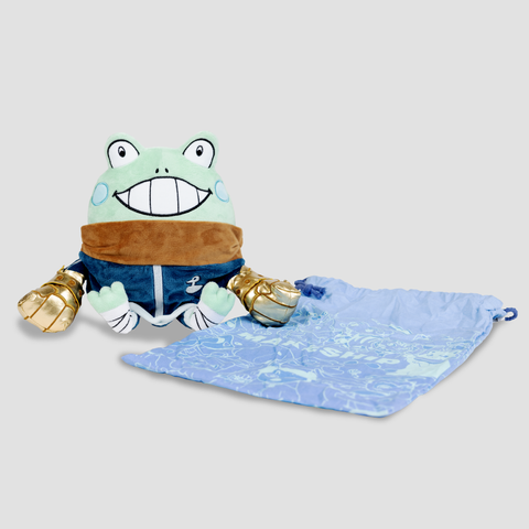 Frog Plushie with bag