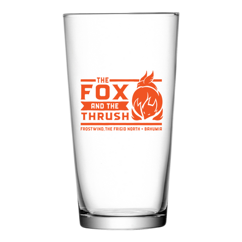 Fox & the Thrush Pint Glass