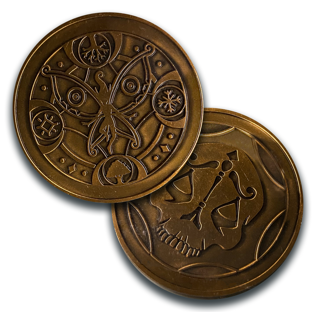 Reaper/Trickster Death Save Coin Not Another D&D Podcast